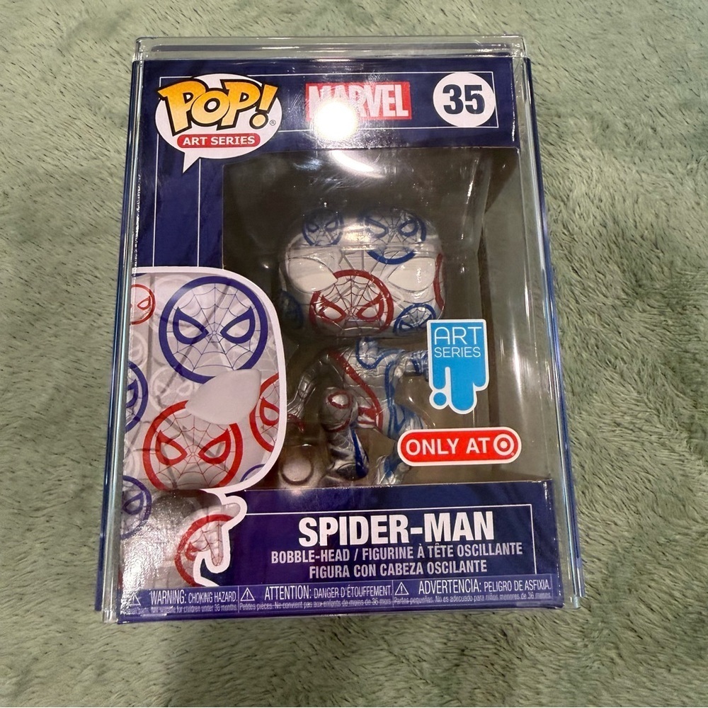 Funko Pop Art Series Spider-Man #35 Marvel Target Exclusive w/ Protector